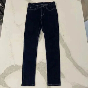 LEVI STRAUSS Mid-Rise Skinny Jean Denim Stretch Dark Wash Women’s Size W27 L30